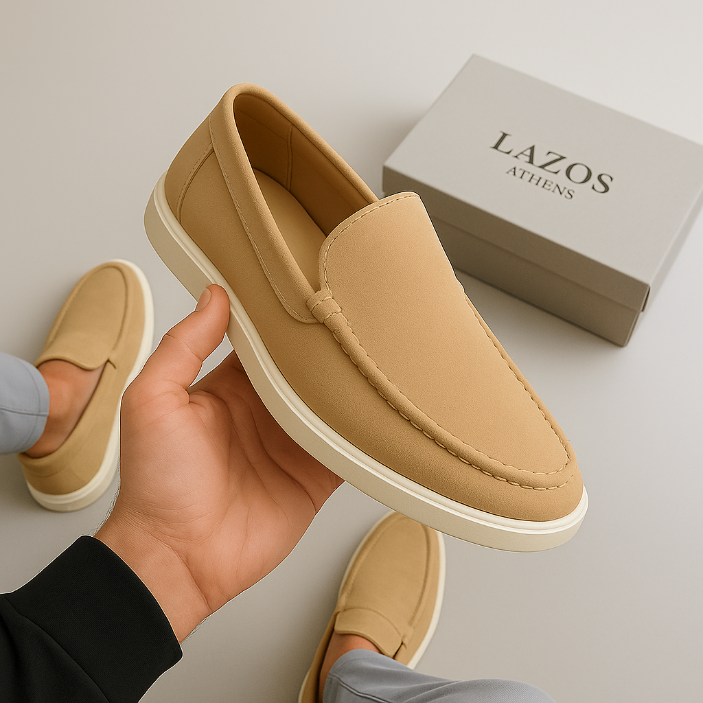 Κλασικά Δερμάτινα Loafers με Καθαρή Γραμμή