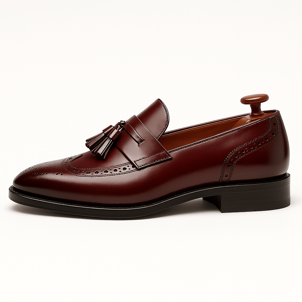Domoir | Classic Leather Tassel Loafers