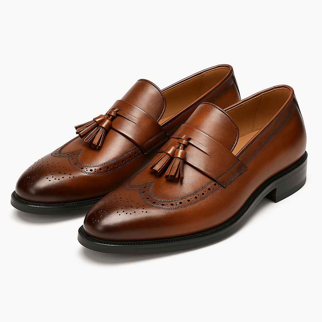 Domoir | Classic Leather Tassel Loafers