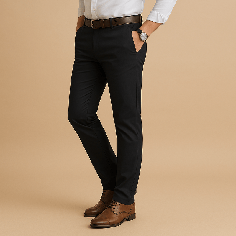 Domoir | Classic Tailored Stretch Trousers