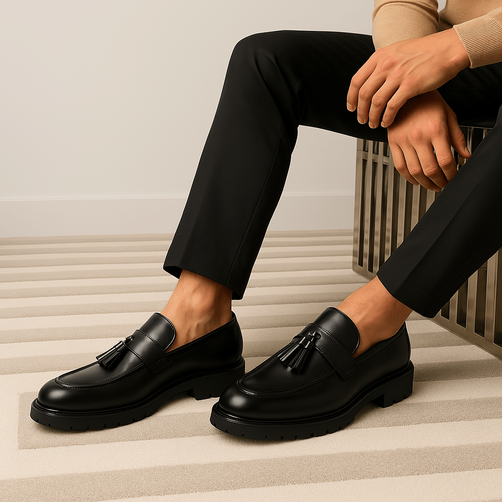 Domoir | Elegant Leather Oxford Loafers