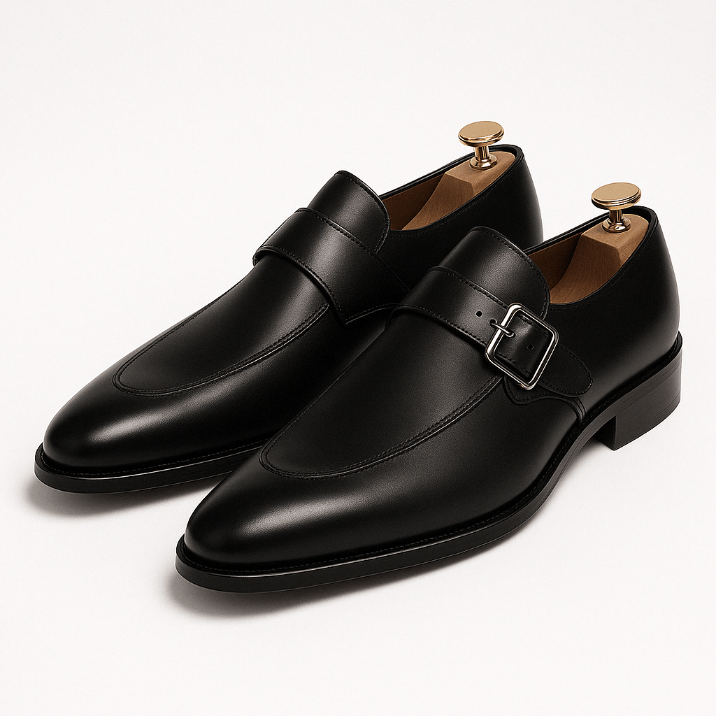 Domoir | Elegant Monkstrap Leather Shoes