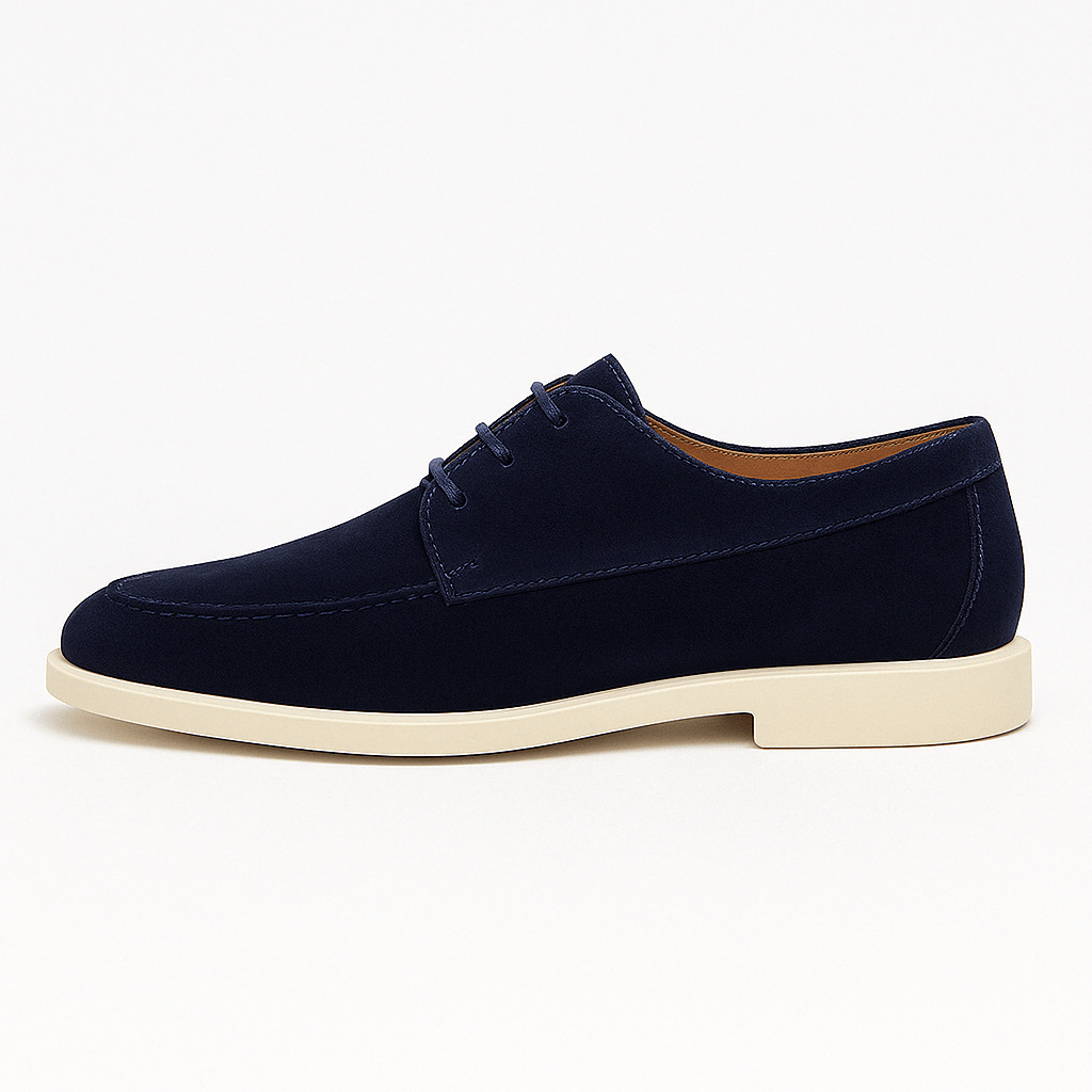 Domoir | Lace-Up Suede Loafers