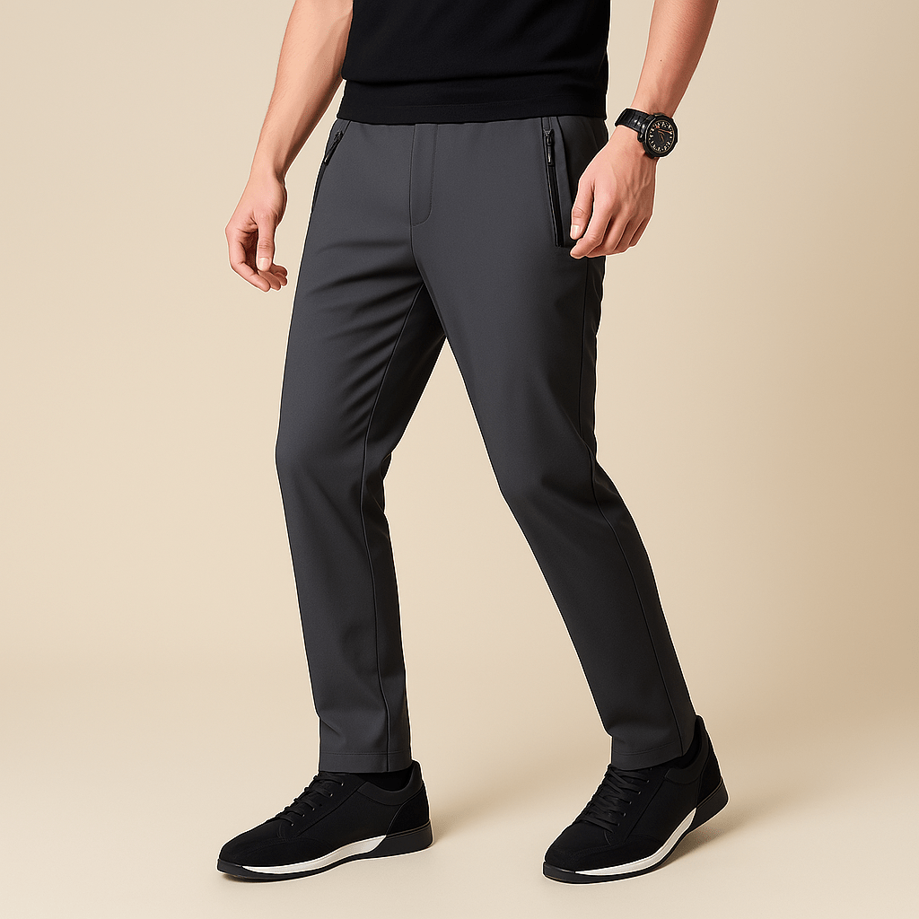 Domoir | Modern Slim Fit Trousers