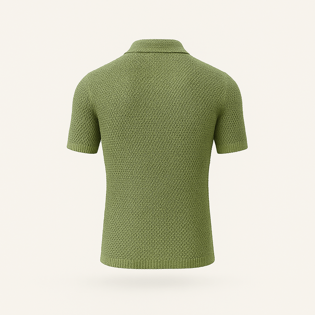 Domoir | Sculpted Hollow Knit Shirt