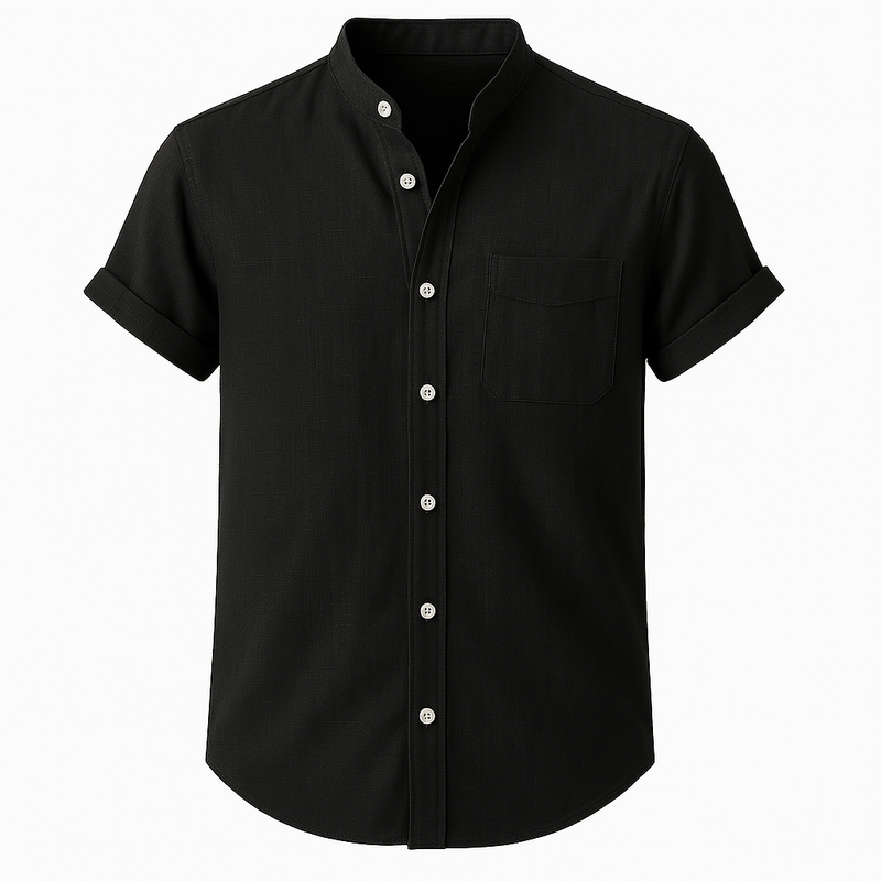 Domoir | Short Sleeve Linen Shirt