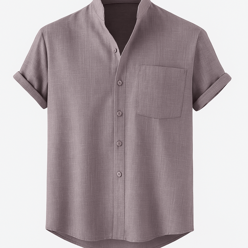 Domoir | Short Sleeve Linen Shirt