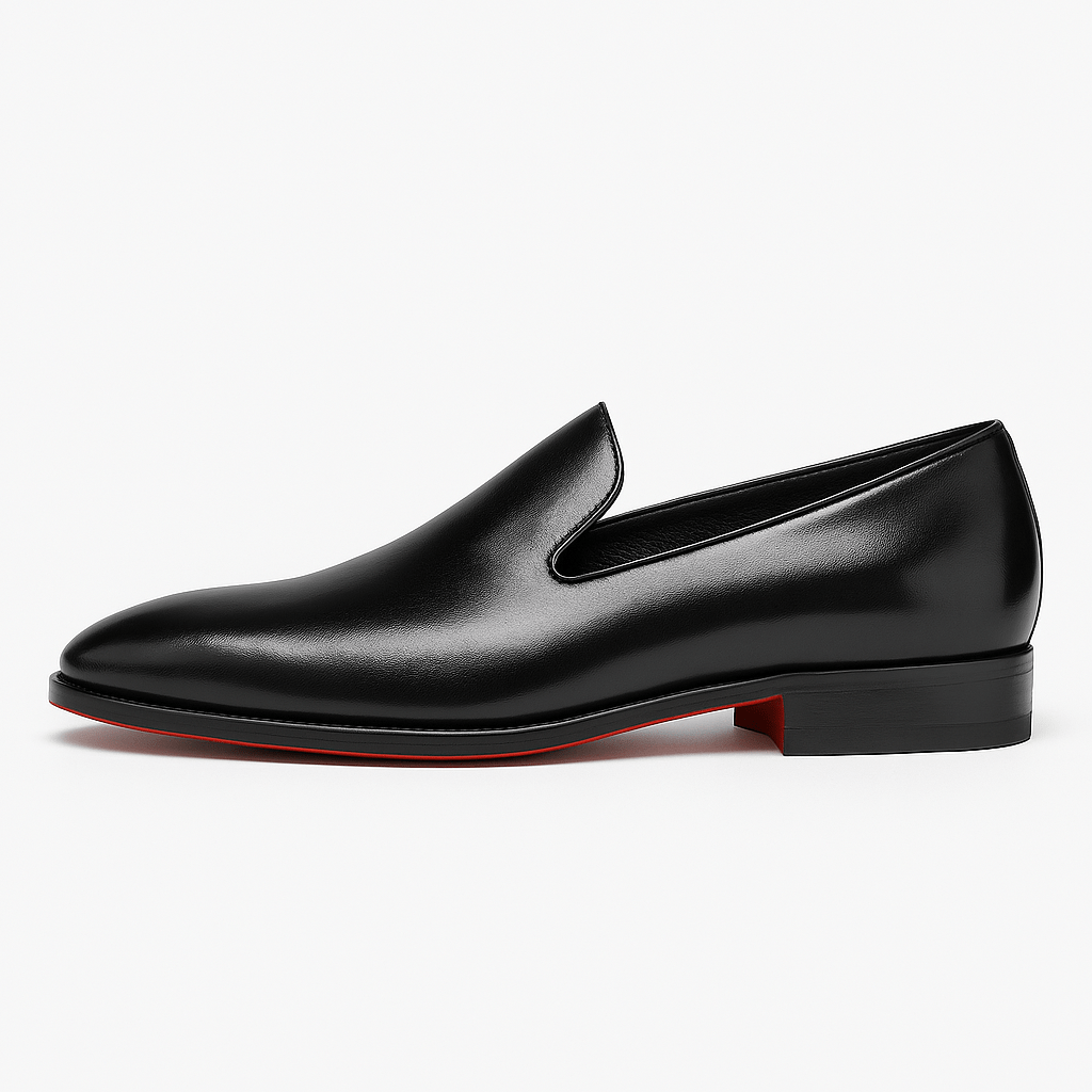 Domoir | Signature Red Sole Leather Loafers