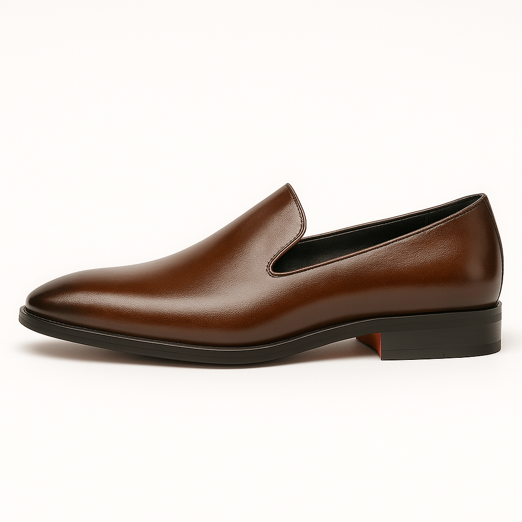 Domoir | Signature Red Sole Leather Loafers