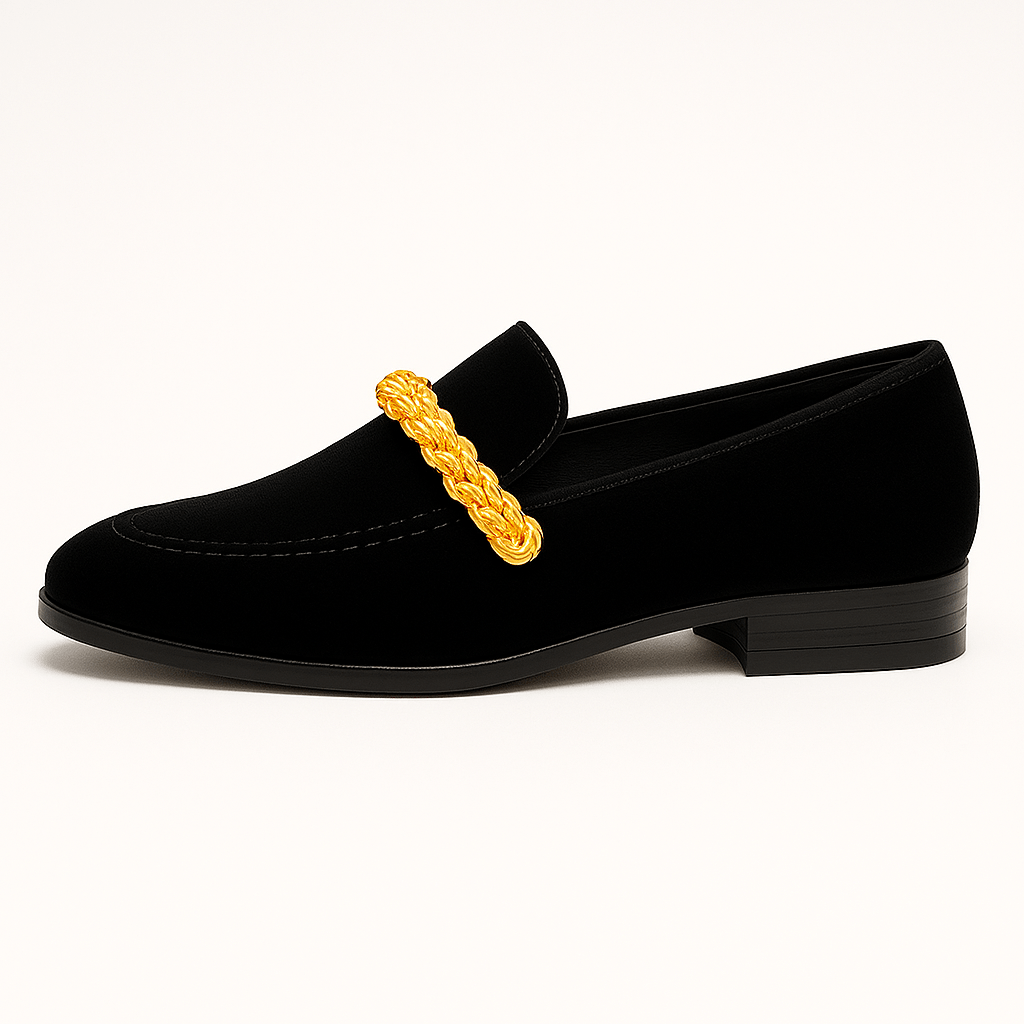 Domoir | Suede Ribbon Loafers