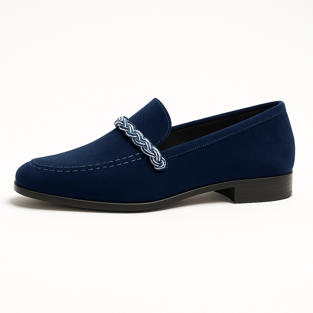 Domoir | Suede Ribbon Loafers