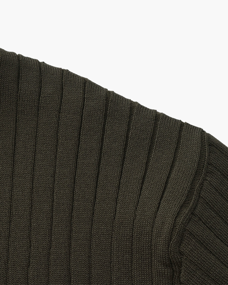 Premium Ribbed Polo - Old Money