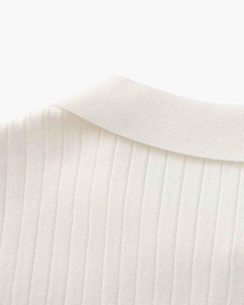 Premium Ribbed Polo - Old Money