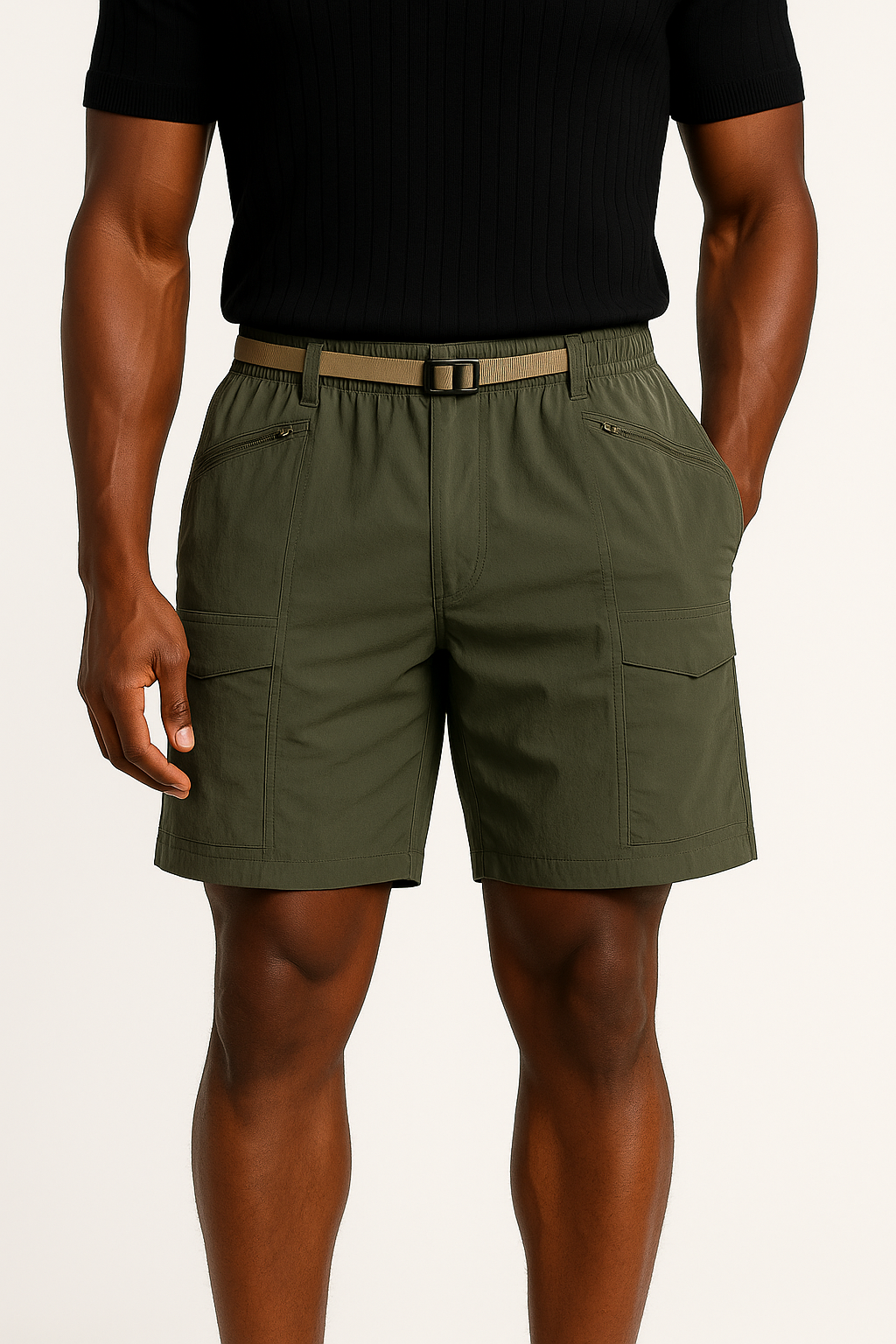 LumiNovi | QuickDry Cargo Shorts Stretch Fit Cargo shorts