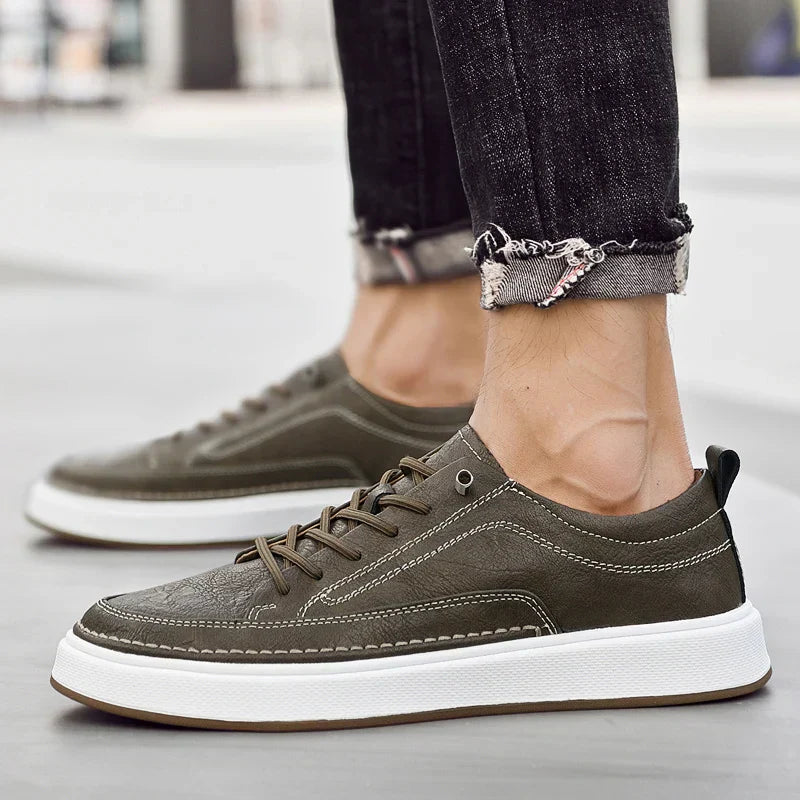 LumiNovi | The Ashby Leather Sneakers