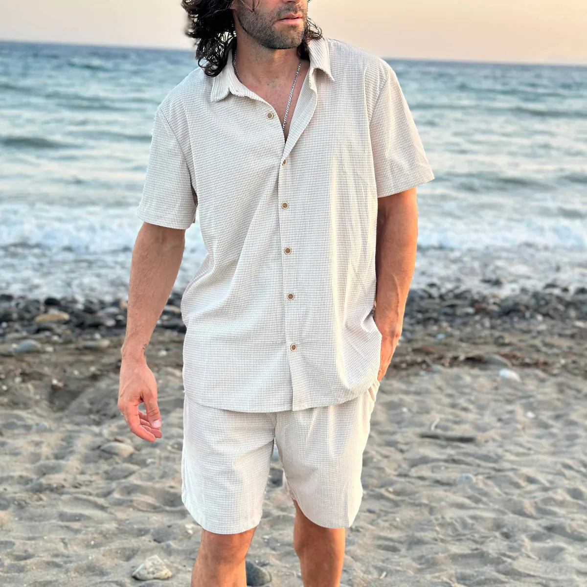 Καλοκαιρινό Σετ με Ανάγλυφη Υφή
