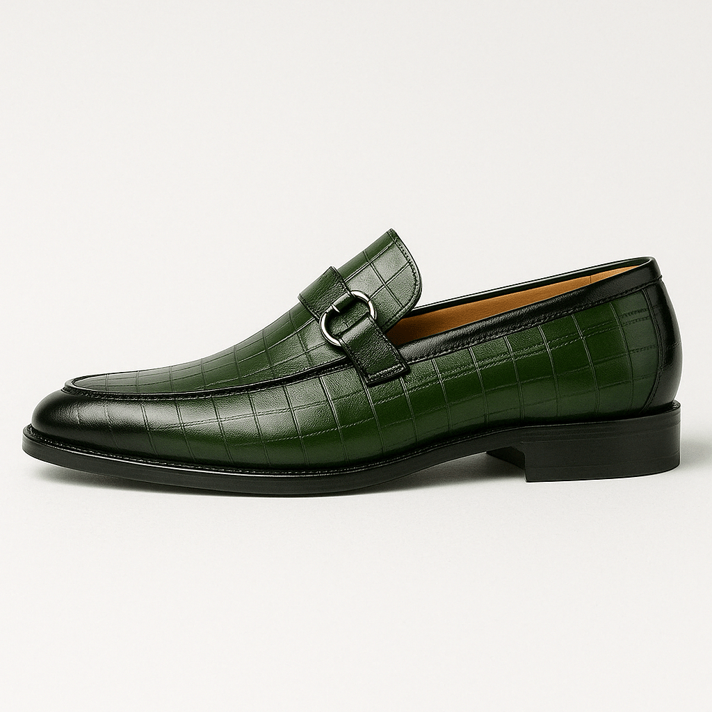 Domoir | Alligator Print Loafers