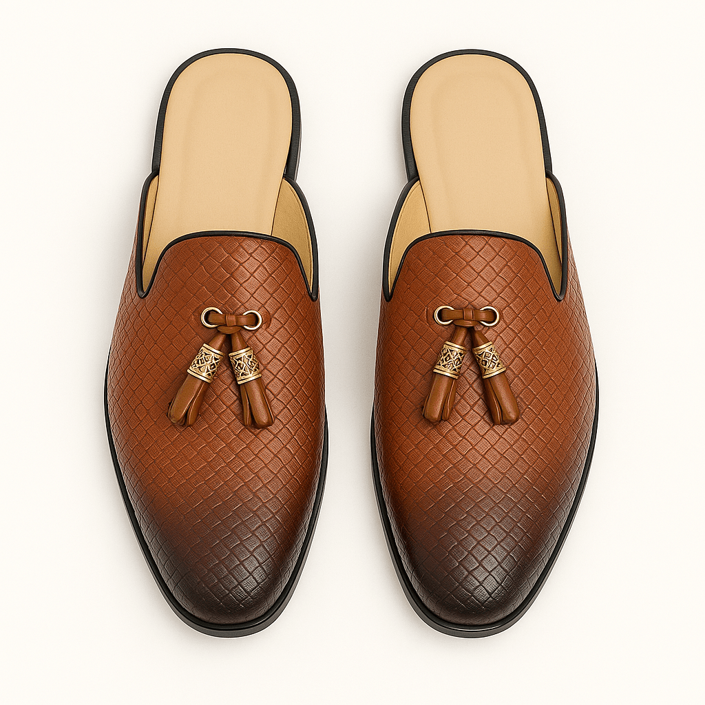 Domoir | Backless Tassel Loafers
