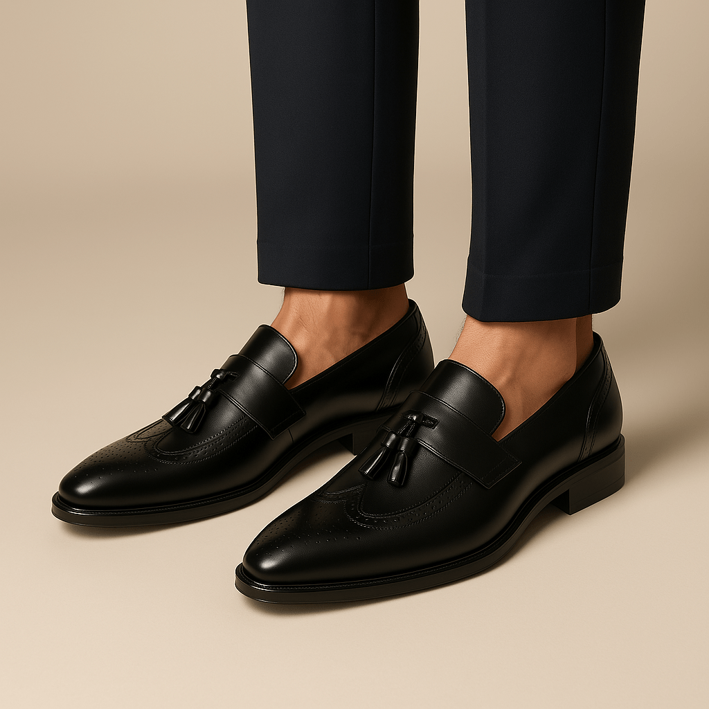 Domoir | Classic Leather Tassel Loafers