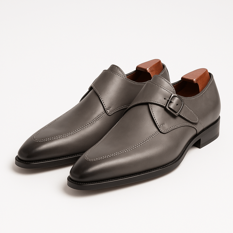 Domoir | Elegant Monkstrap Leather Shoes