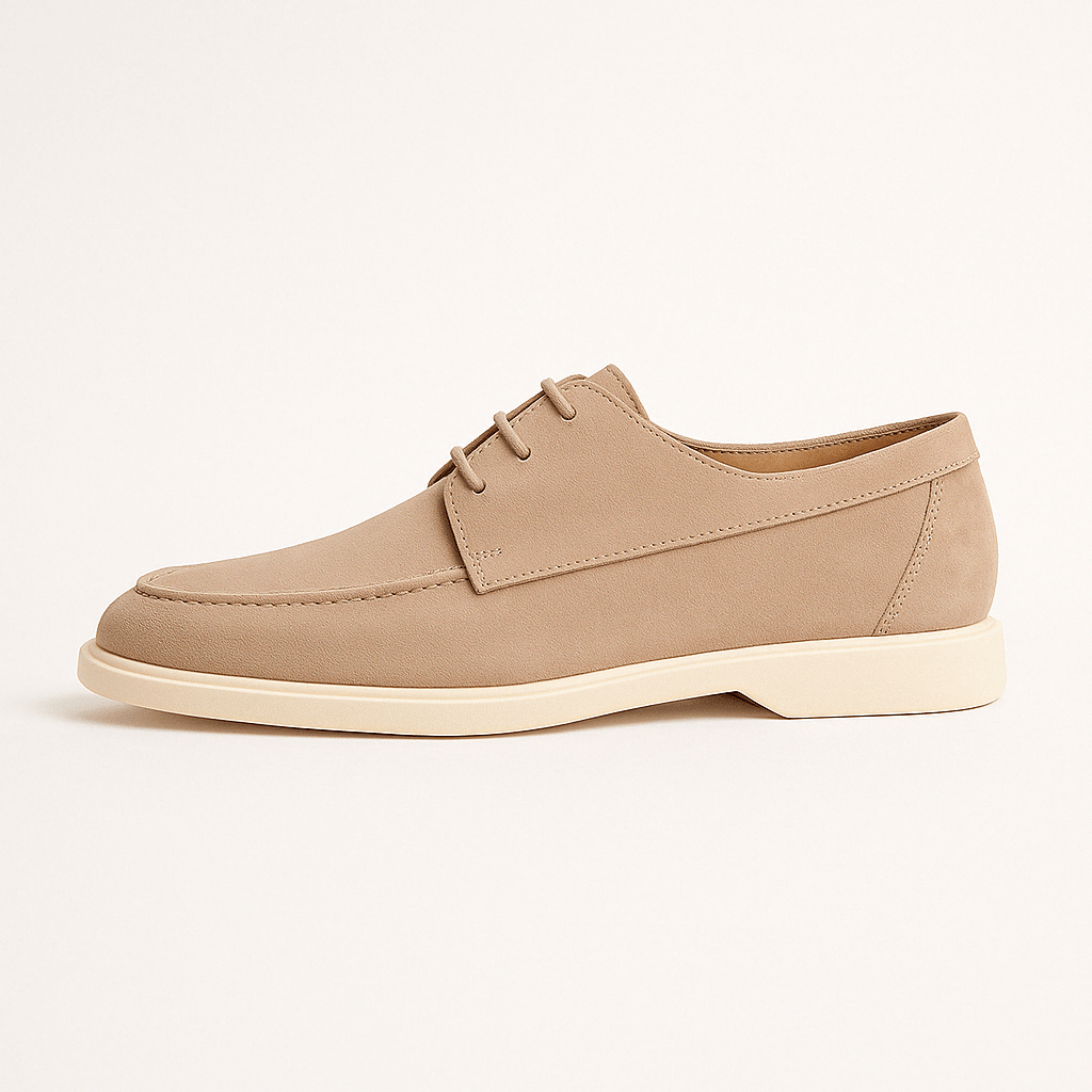 Domoir | Lace-Up Suede Loafers