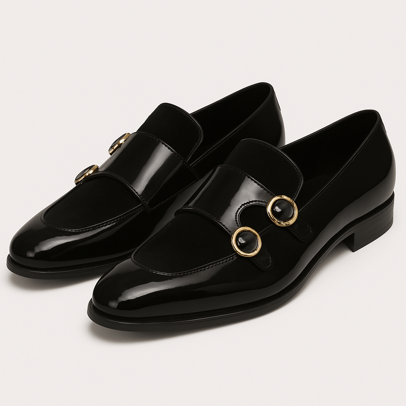 Domoir | Red Sole Monk Loafers