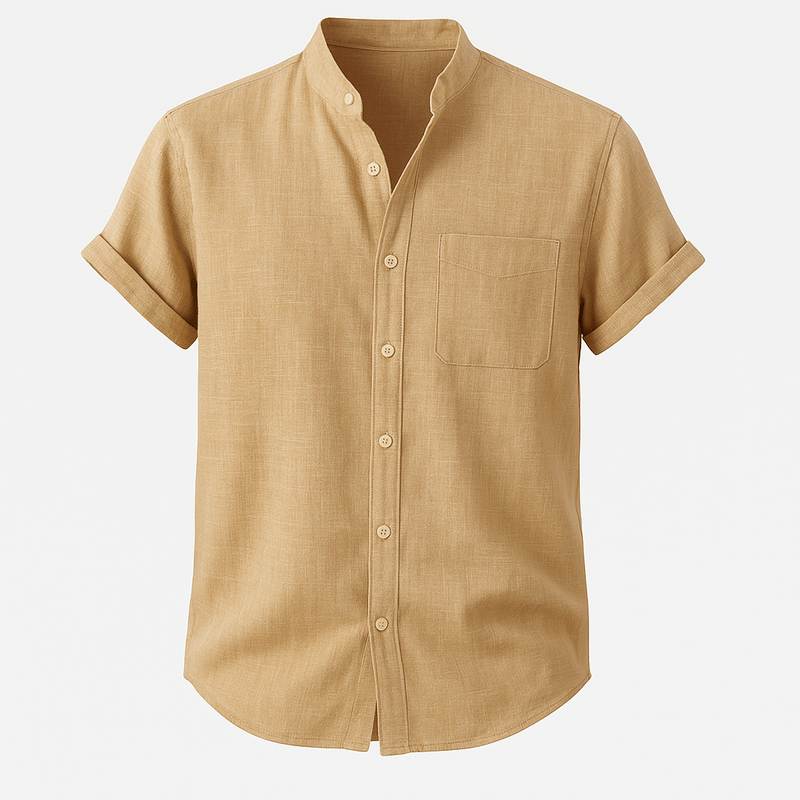 Domoir | Short Sleeve Linen Shirt