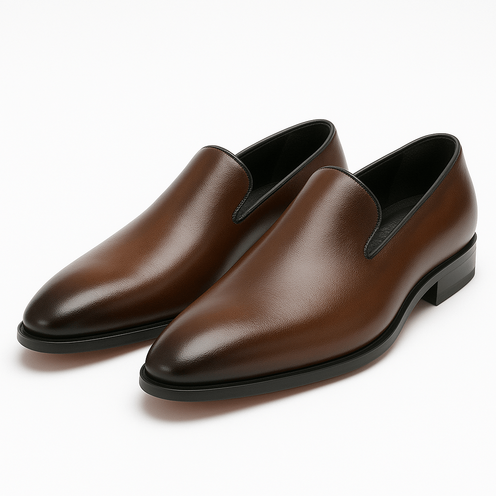 Domoir | Signature Red Sole Leather Loafers