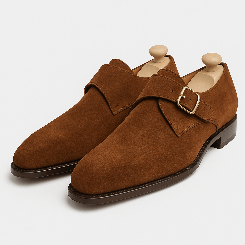 Domoir | Suede Monk Strap Loafers