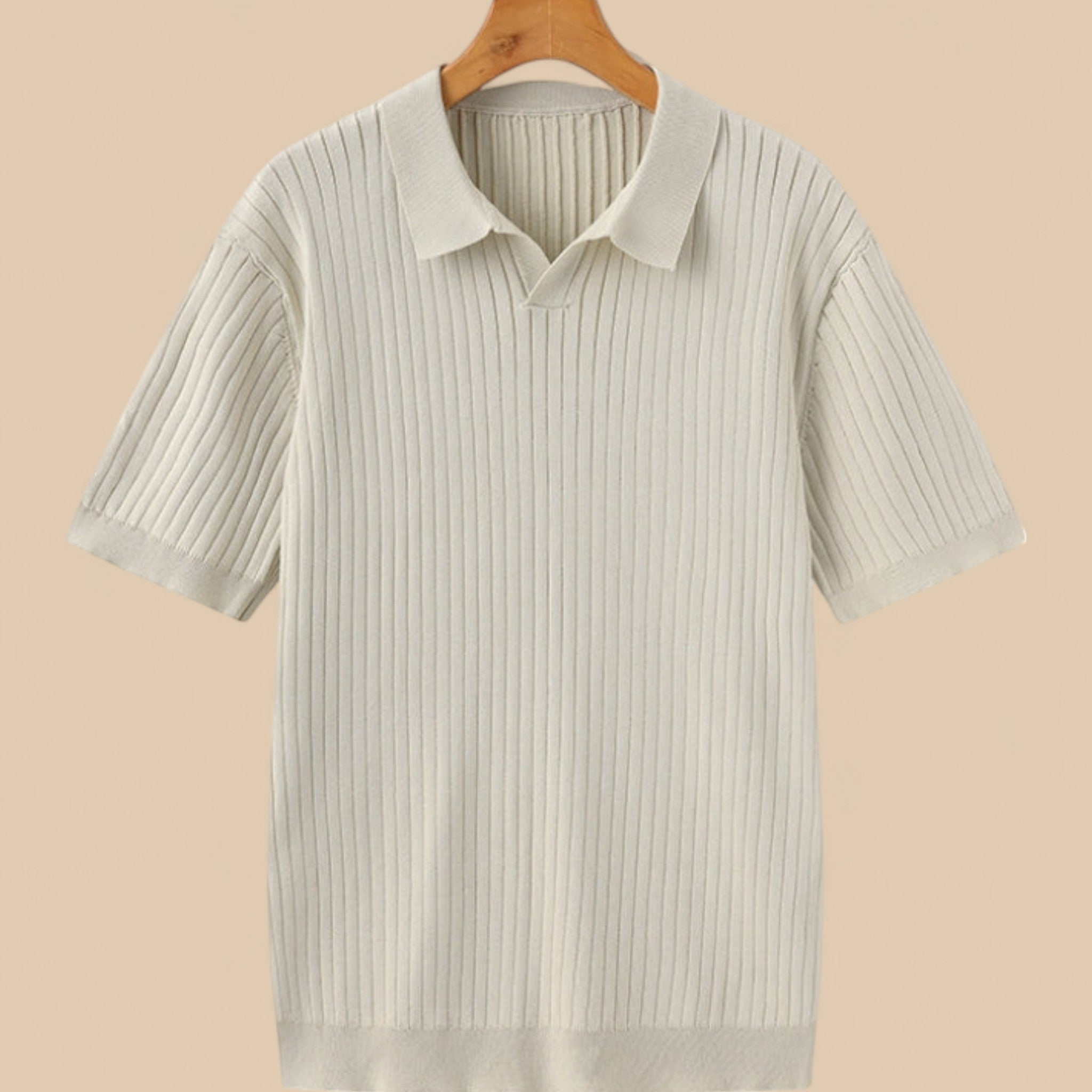 Πλεκτό Polo με Ρίγες