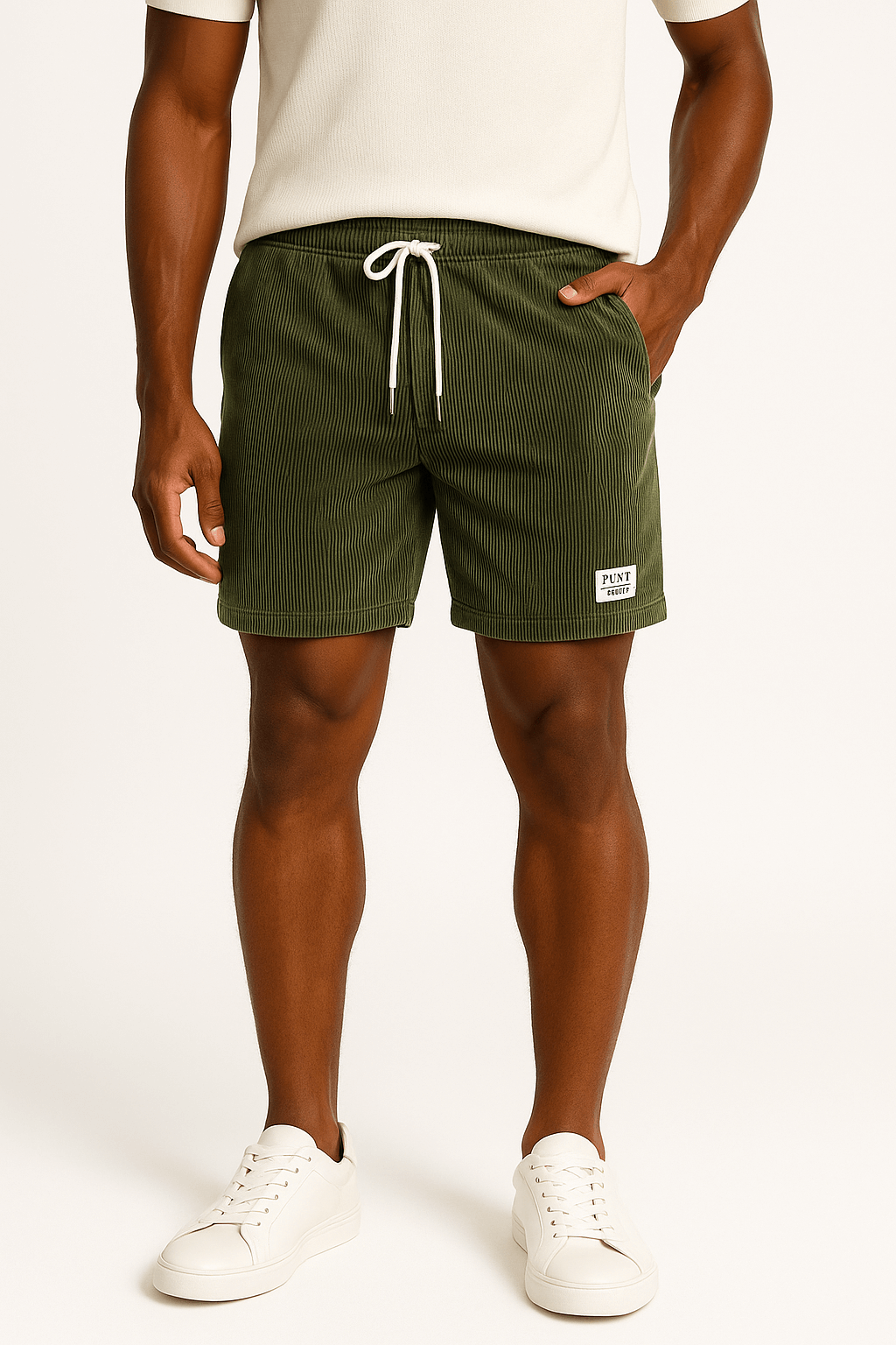 LumiNovi | Casual Shorts Drawstring Cotton Blend 
