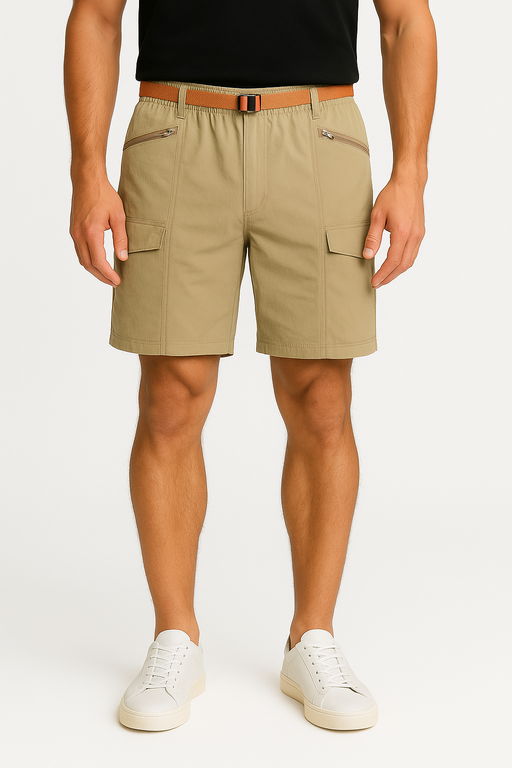 LumiNovi | QuickDry Cargo Shorts Stretch Fit Cargo shorts